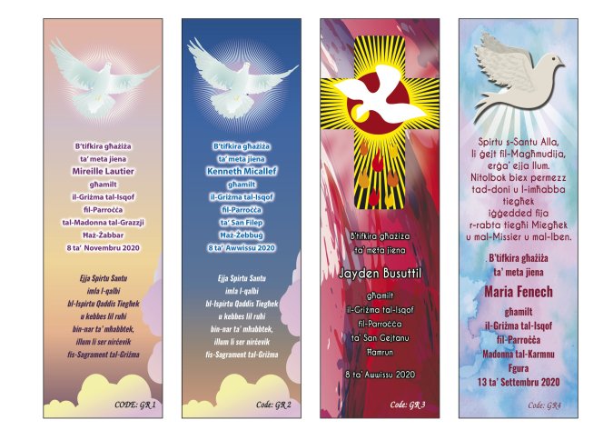 Holy Confirmation Bookmarks malta, Best Print Co Ltd. malta